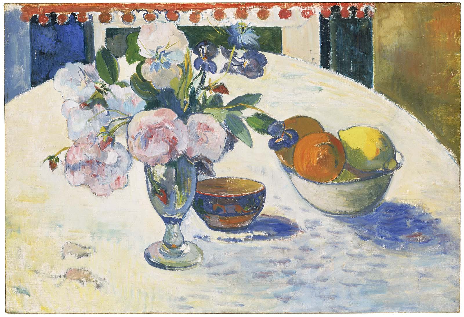 Flowers in a fruit bowl 1894
